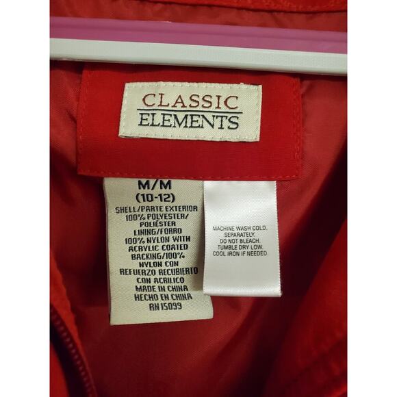 Women's Classic Elements Red Lightweight Jacket w/ Paisley Trim | Size Medium - Picture 7 of 8